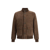 D'amico Brown Leather Bomber